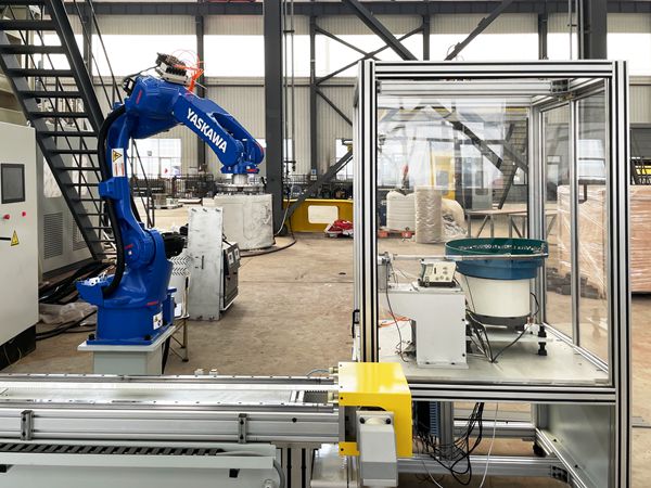 自動包裝生產(chǎn)線的構(gòu)成和原理 青島賽邦生產(chǎn)的自動包裝生產(chǎn)線展示